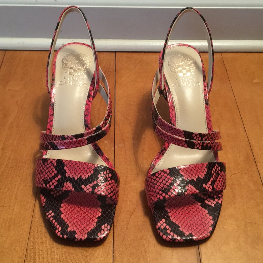 Vince Camuto Savesha Python Heels NWT